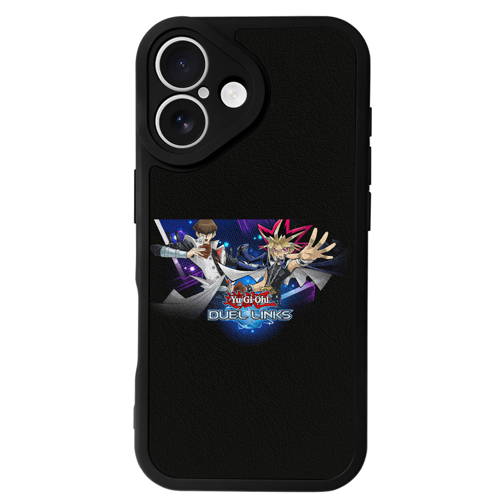 （画像用） 遊☆戯☆王 Yu-Gi-Oh! 【iPhone 16シリーズ対応】シリコンスマホケース（レザー調） 材質：シリコン